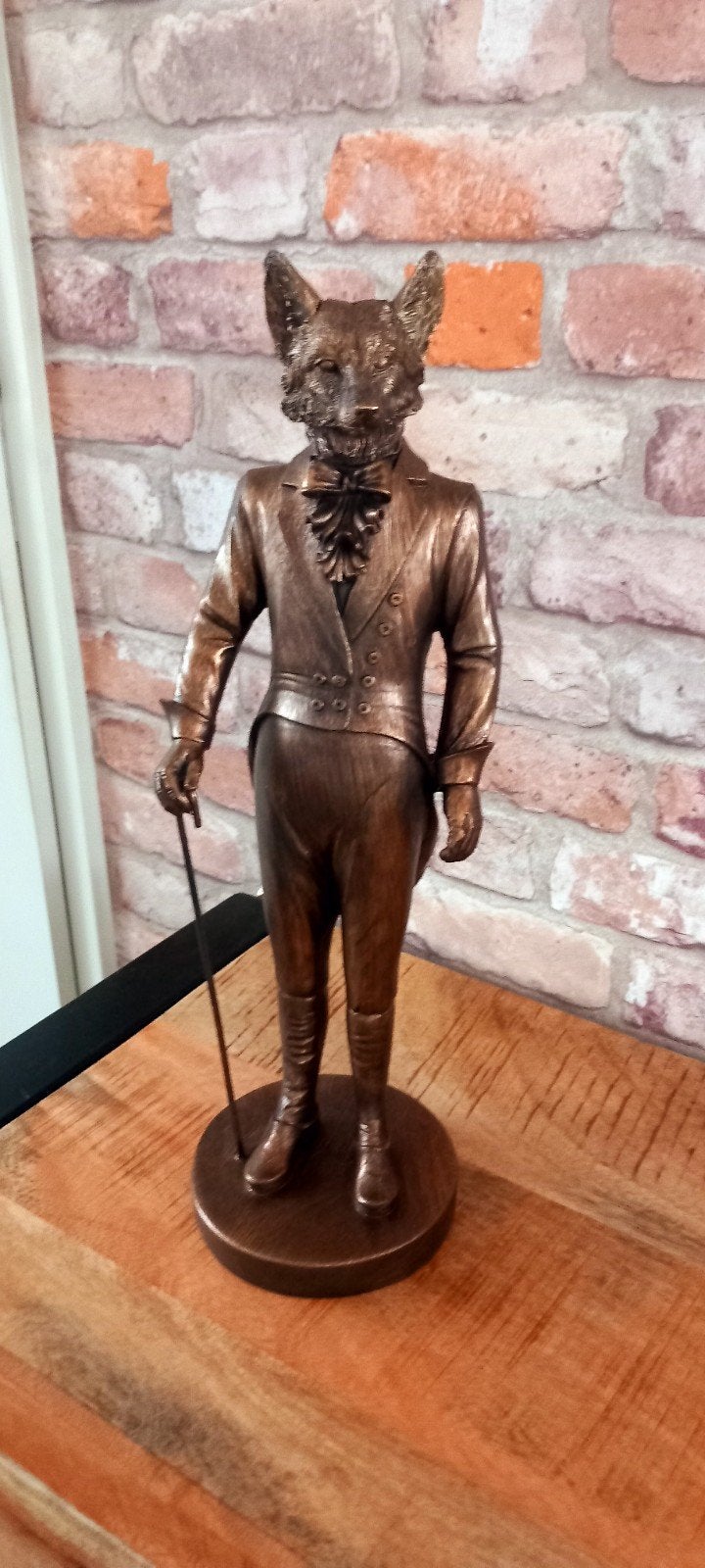Grote 40cm Gentelman Vos Beeld♥️NIEUW♥️, Verzamelen, Beelden en Beeldjes, Ophalen of Verzenden, Nieuw, Dier