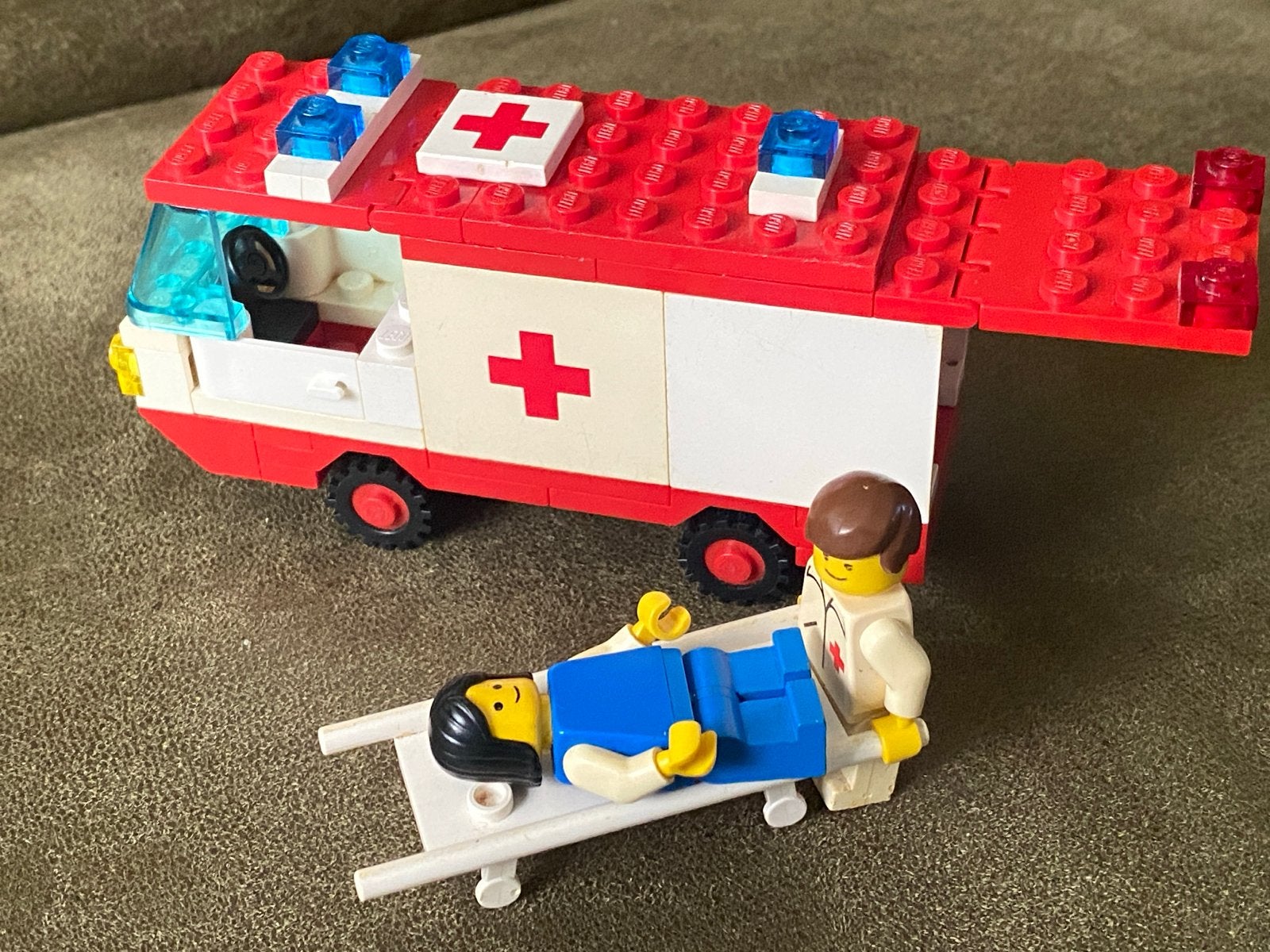 Vintage LEGO Legoland Ambulance 6688 met instructies, Ophalen of Verzenden, Gebruikt, Overige merken