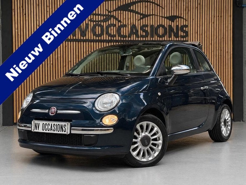 Fiat 500 1.2 Lounge CABRIO/AIRCO/ELEKR/NW DISRIEM/APK/NETTE, Auto's, Stof, Gebruikt, 4 cilinders, Bedrijf