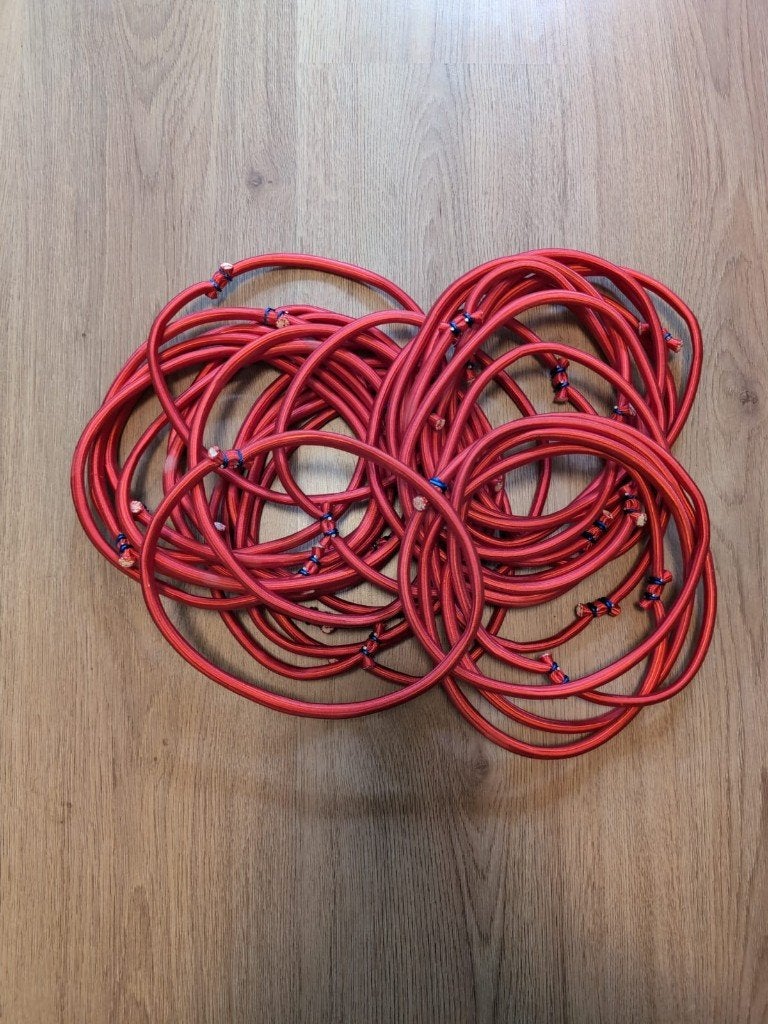 Bellicon trampoline elastieken medium rood, Ophalen of Verzenden, Zo goed als nieuw