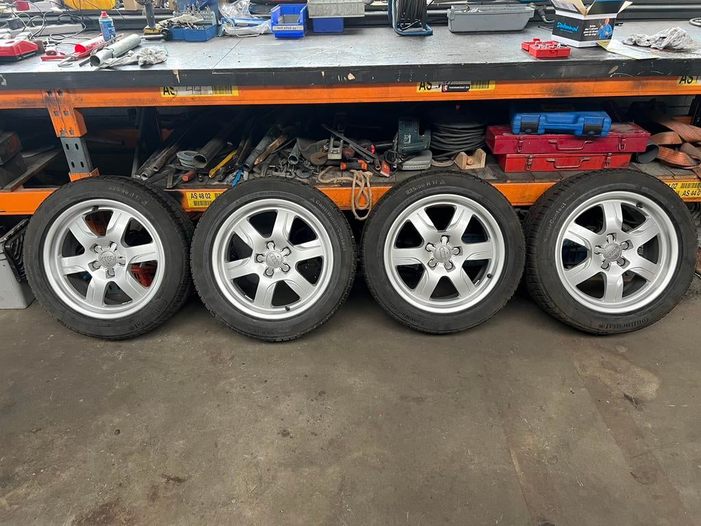 Audi velgen 17inch 5x112 et28 winterbanden, Velg(en), 17 inch, 225 mm, Winterbanden