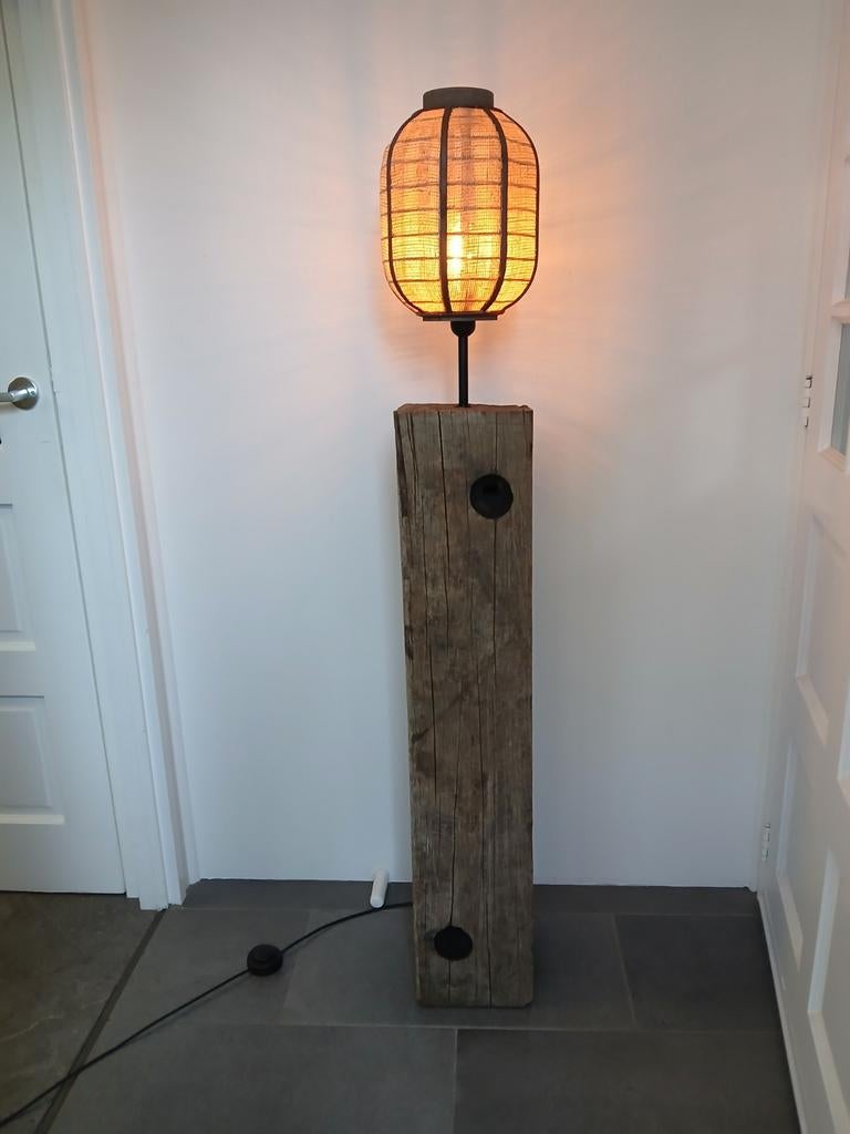 Stoere landelijke meerpaallamp, Ophalen, Stoer sober meerpaal robuust landelijk, 100 tot 150 cm, Nieuw