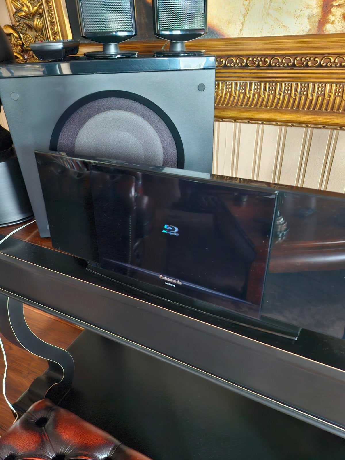 bluray speler met home cinema set Panasonic, Audio, Tv en Foto, Ophalen of Verzenden, Zo goed als nieuw, 70 watt of meer, Panasonic