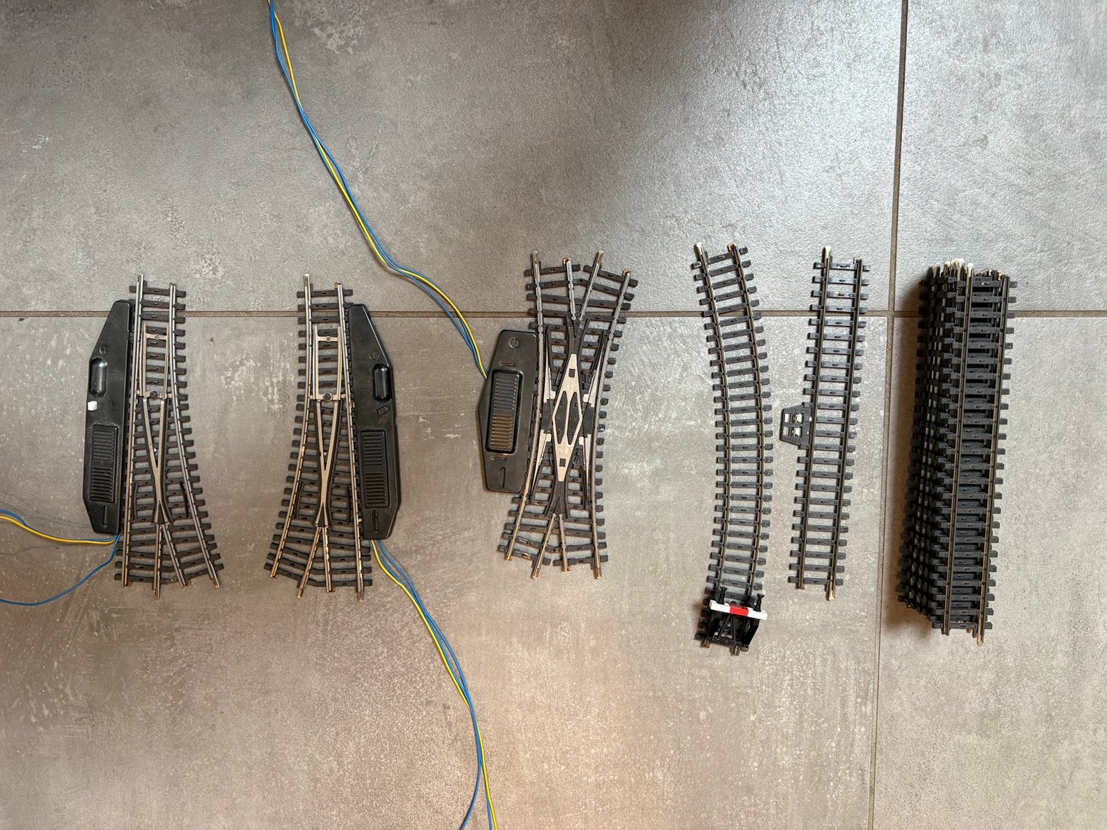 Setje Marklin K-Rail wissels, kruiswissel en rails, Hobby en Vrije tijd, Modeltreinen | H0, Wisselstroom, Gebruikt, Rails, Ophalen of Verzenden