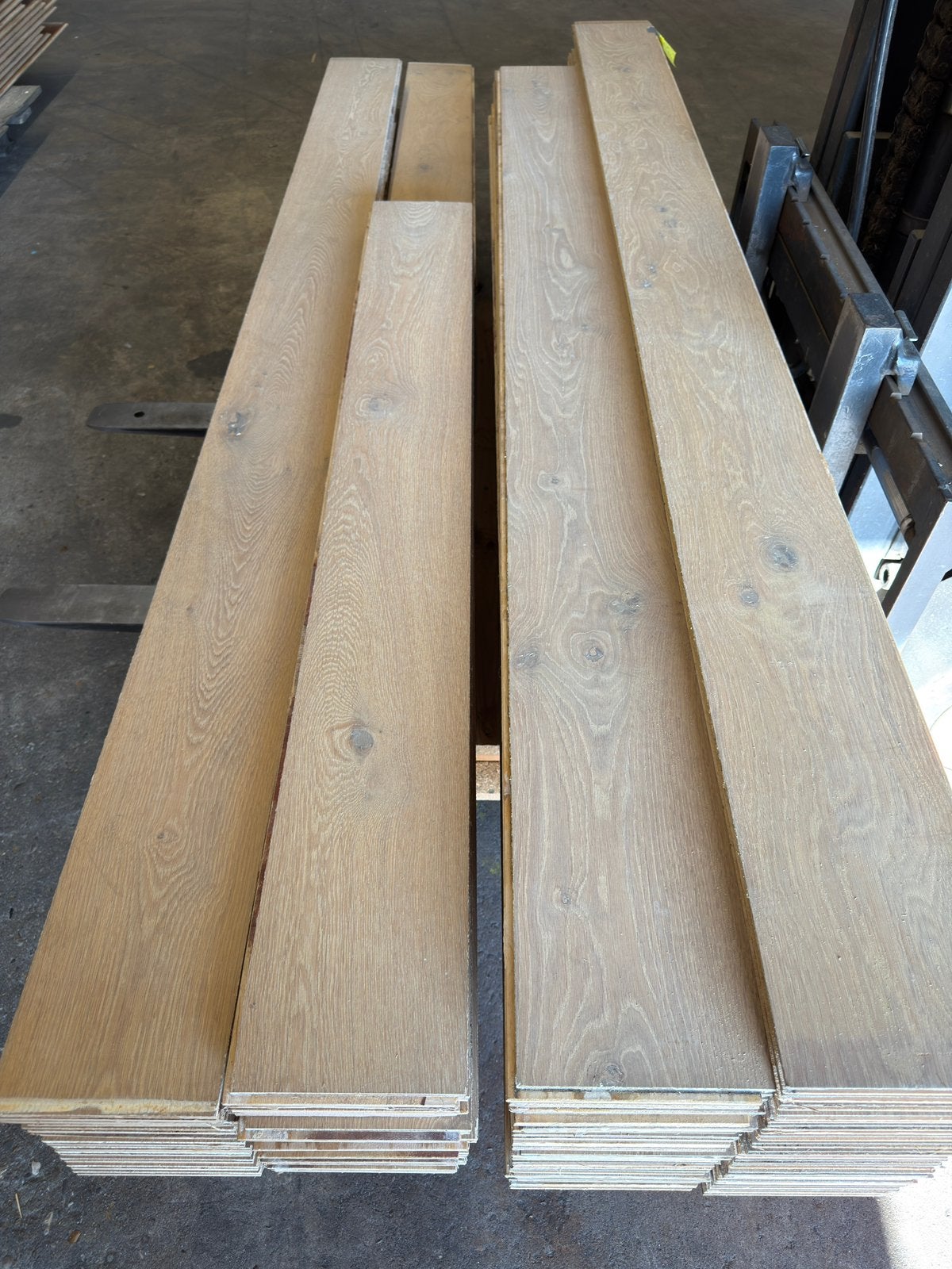 Eiken vloer 27 m2 multivloer 18 cm breed 1,7 cm dik 5 mm top, Ophalen, Gebruikt, Vloerdelen of -planken, 10 m² of meer