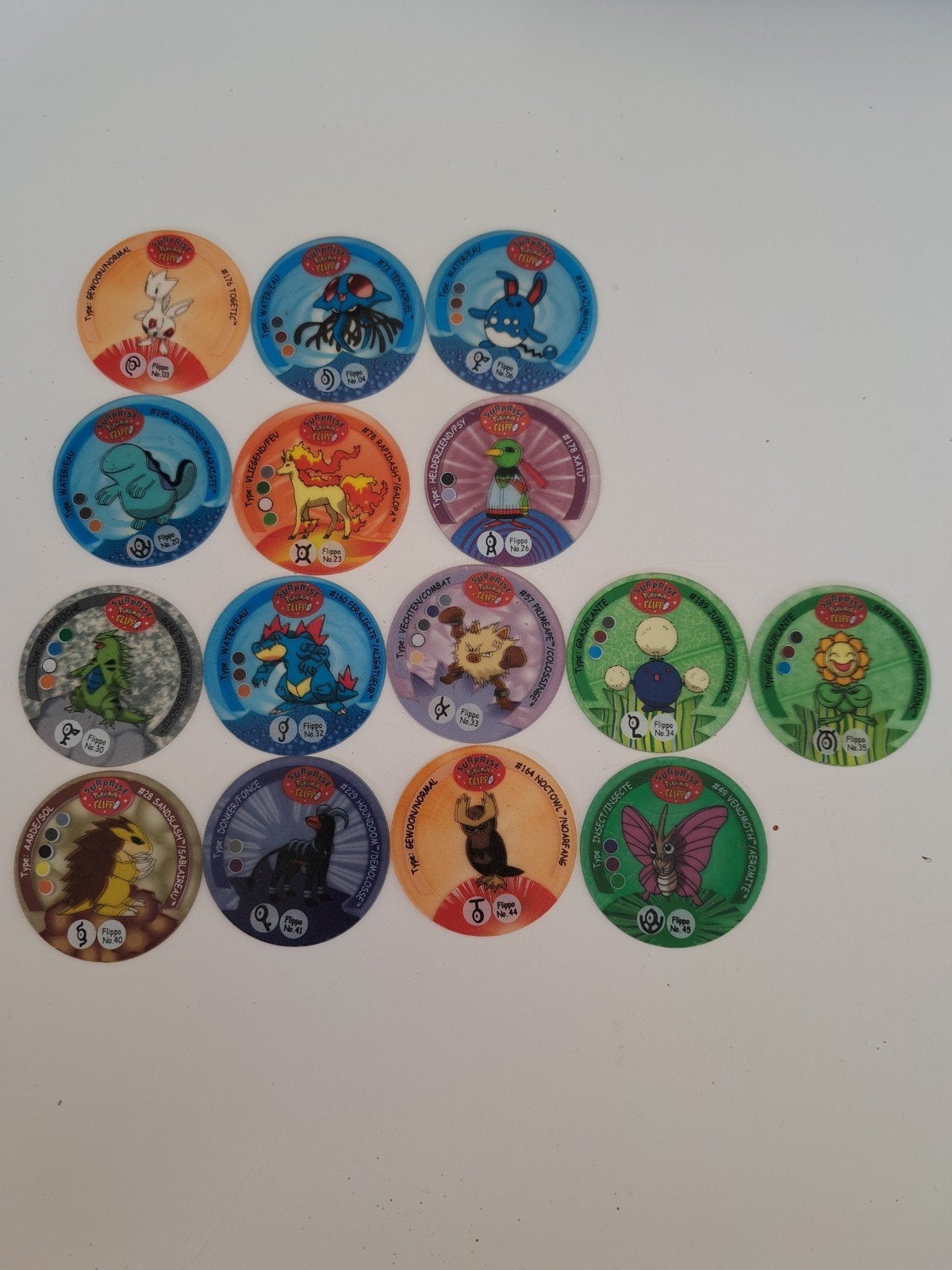 surprise flippo's pokemon, Ophalen of Verzenden, Losse flippo's