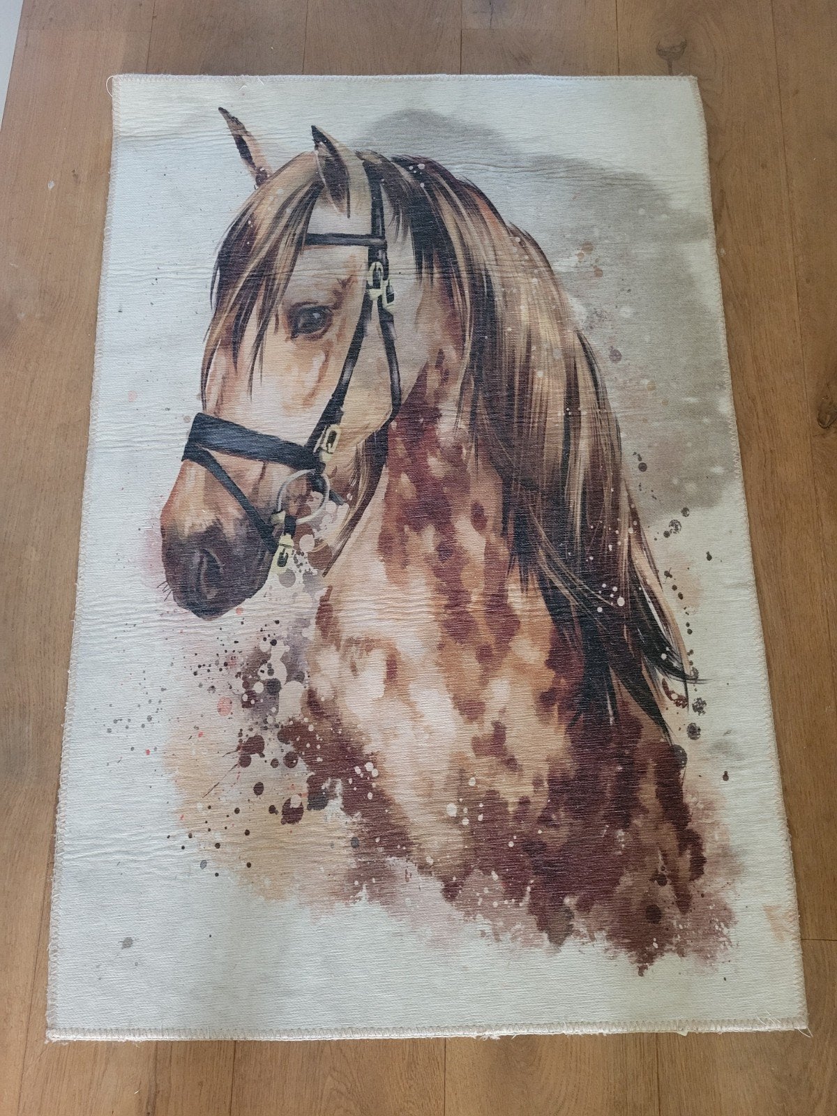 Vloerkleed Paard, Gebruikt, Overige typen, Ophalen of Verzenden, 100 tot 125 cm