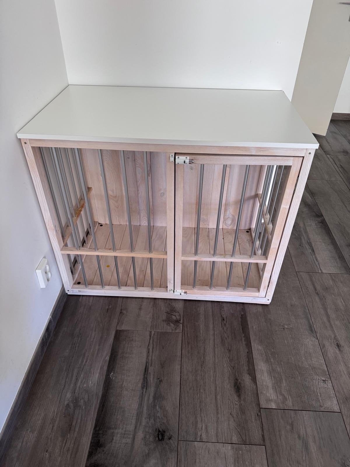 Witte puppy bench, Ophalen, Gebruikt