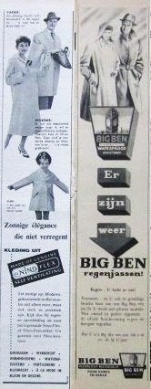 45 vintage advertenties reclames mode kleding 56-80 fashion, Ophalen of Verzenden, Zo goed als nieuw, Reclamebord
