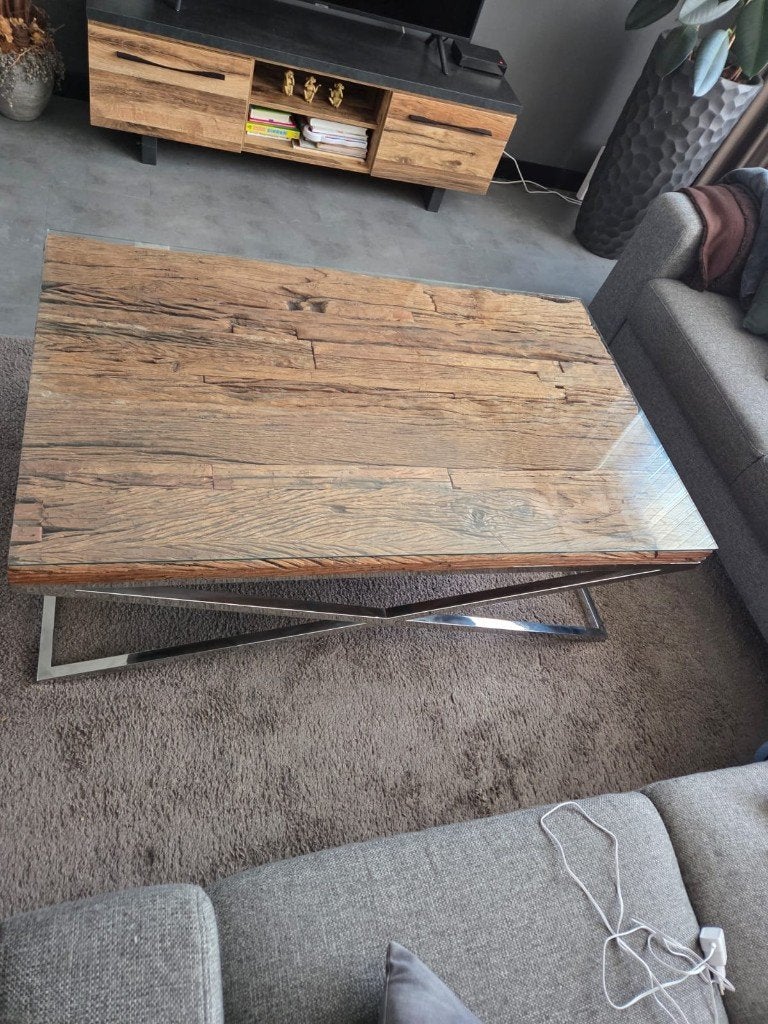 Een salontafel, Ophalen, 100 tot 150 cm, Minder dan 50 cm, Zo goed als nieuw