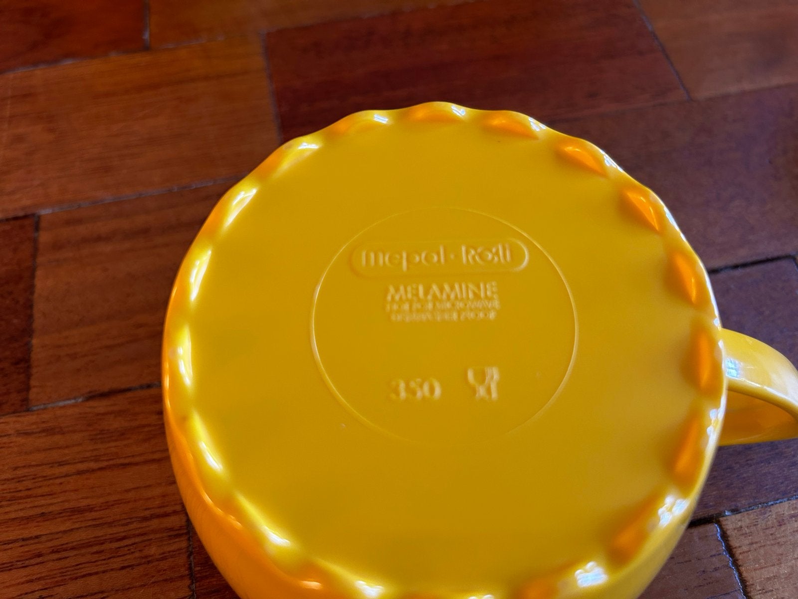 Mepal Rosti Soepkommen/Chipsbakjes - Geel Melamine, Ophalen of Verzenden, Gebruikt