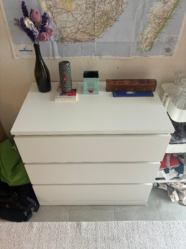 Ikea Malm Chest of Drawers, Ophalen, 50 tot 100 cm, Zo goed als nieuw, 3 of 4 laden
