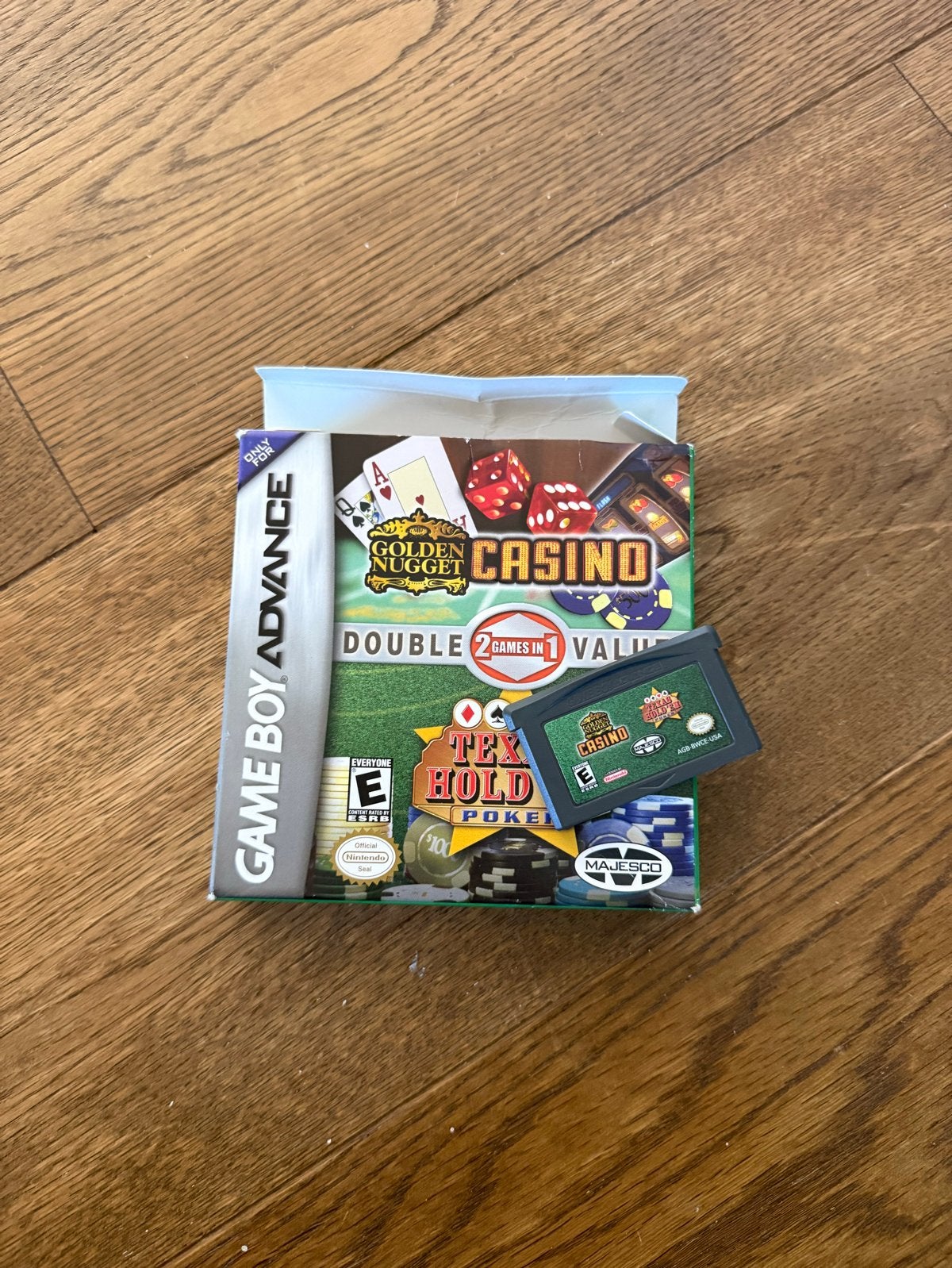 Gameboy Advance: Golden Nugget Casino (2 games in 1), Gebruikt, Verzenden, Overige genres, 1 speler