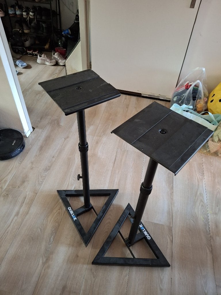 QuikLok studiomonitorstatief (Set van 2), Muziek en Instrumenten, Ophalen of Verzenden, Zo goed als nieuw, Instrumentstandaard