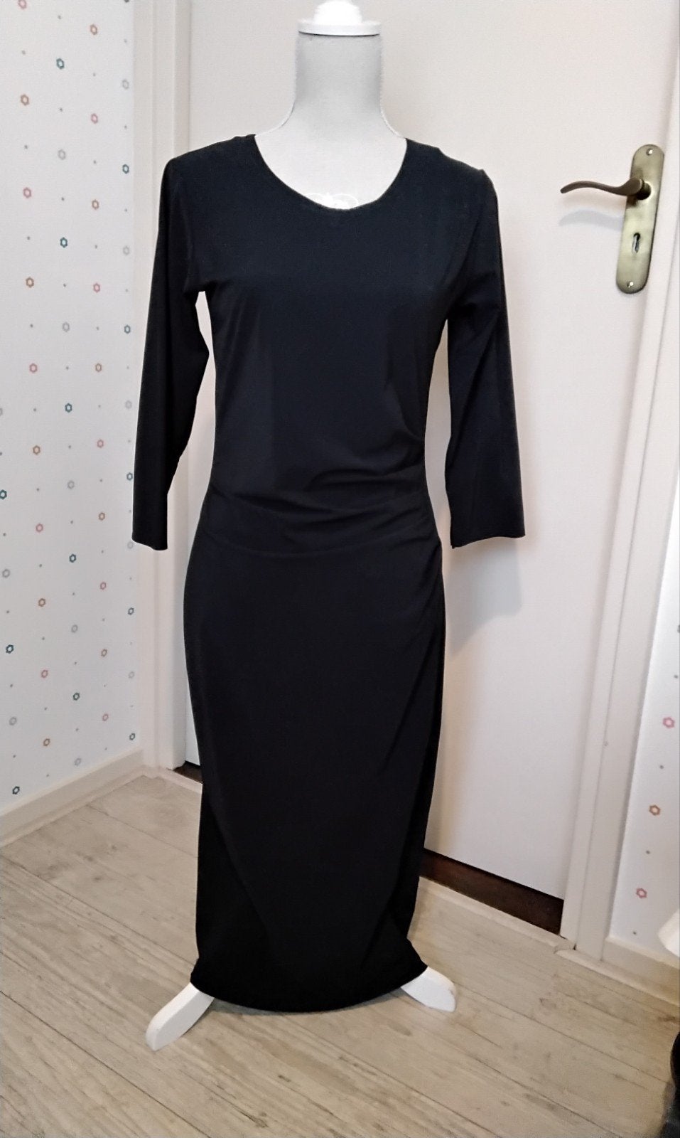Provence, blauwe jurk van travelstof,  maat 38, Kleding | Dames, Maat 38/40 (M), Blauw, Ophalen of Verzenden, Zo goed als nieuw
