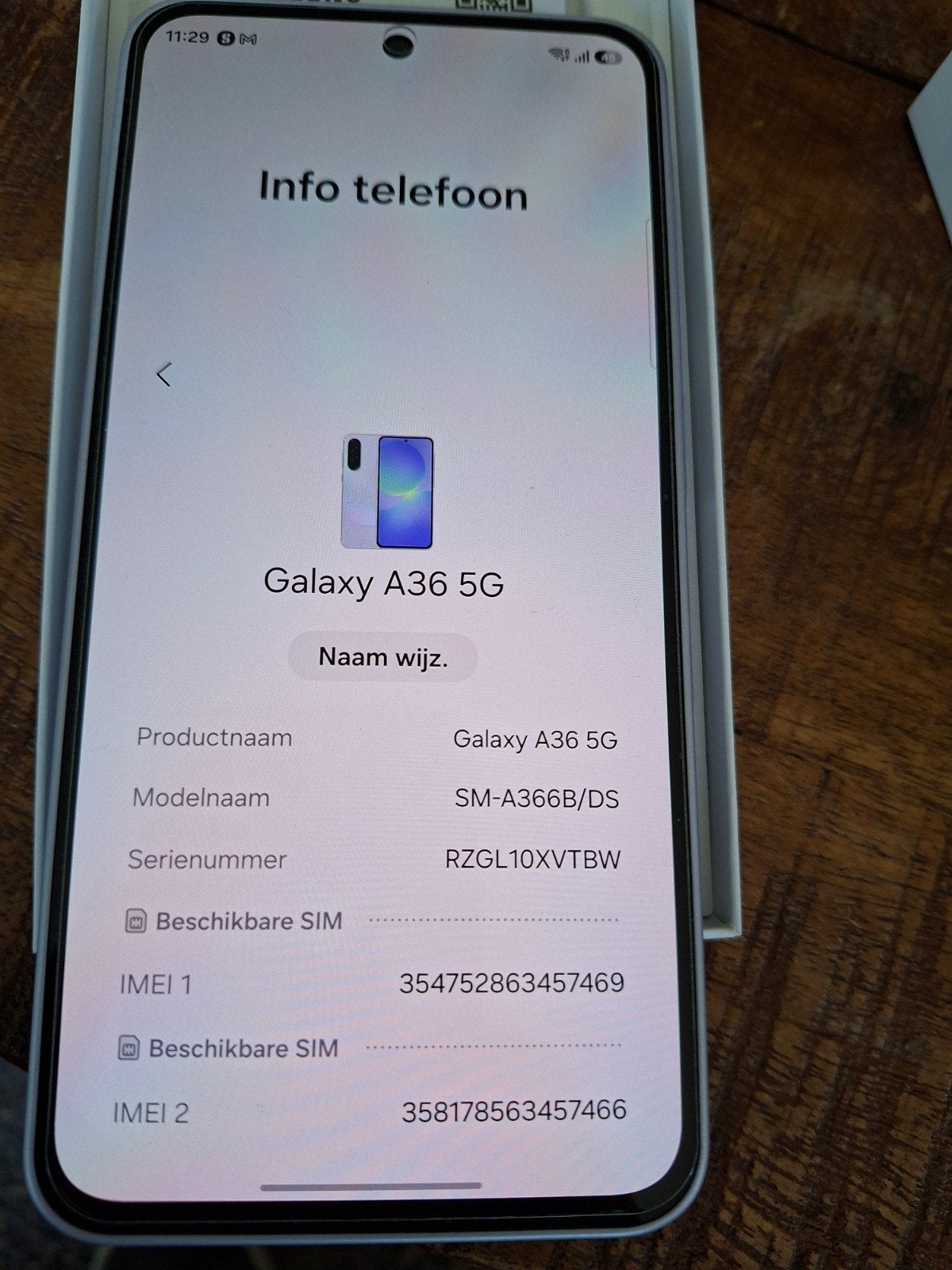 Samsung Galaxy A36 5G 128GB, Overige kleuren, Touchscreen, Nieuw, Ophalen of Verzenden