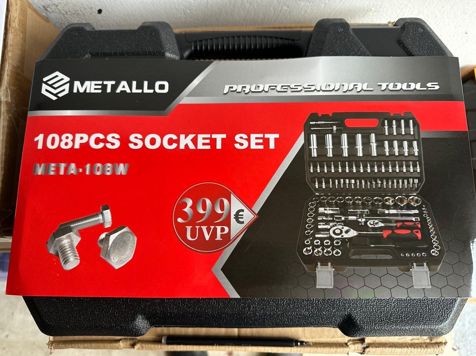 Metallo Doppenset 108-delig - Nieuw in verpakking, Ophalen, Nieuw, Gereedschapsset, Metallo