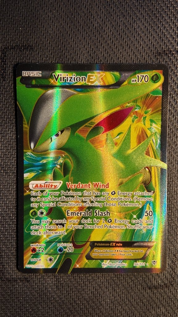 Virizion-EX 96 Plasma Blast | Pokemon kaart, Ophalen, Zo goed als nieuw, Losse kaart, Foil