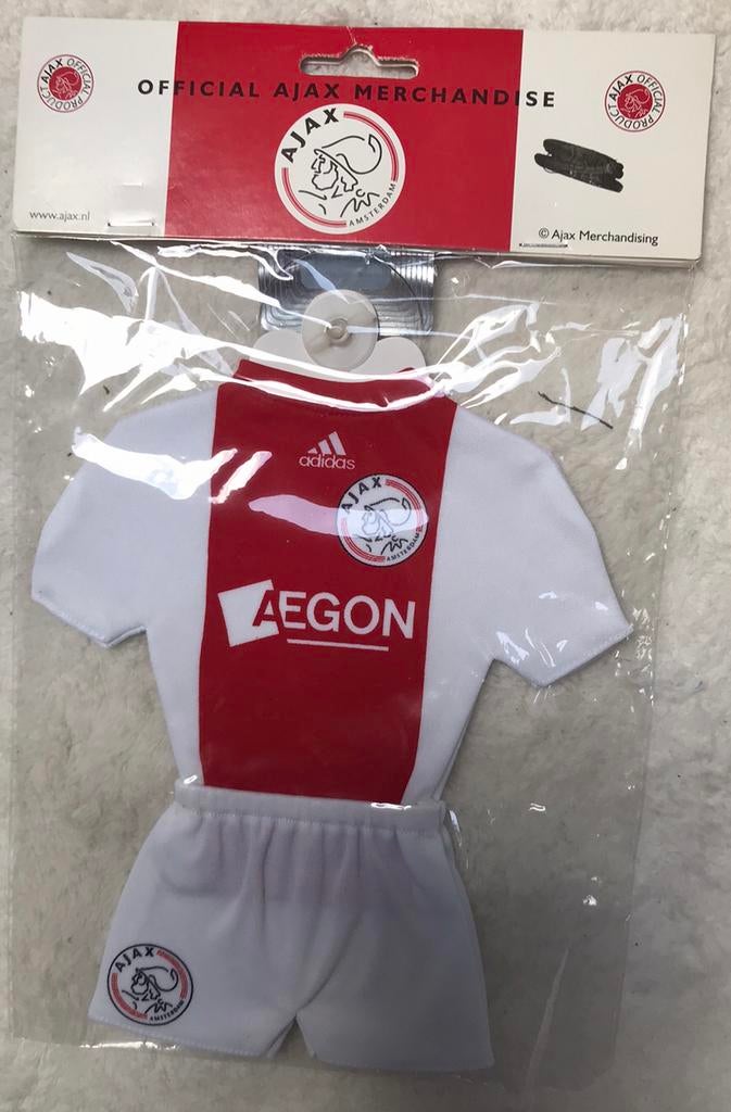 Vintage AJAX tenue voor aan uw autoruit, Maat XS of kleiner, Ophalen of Verzenden, Nieuw, Clubaccessoires