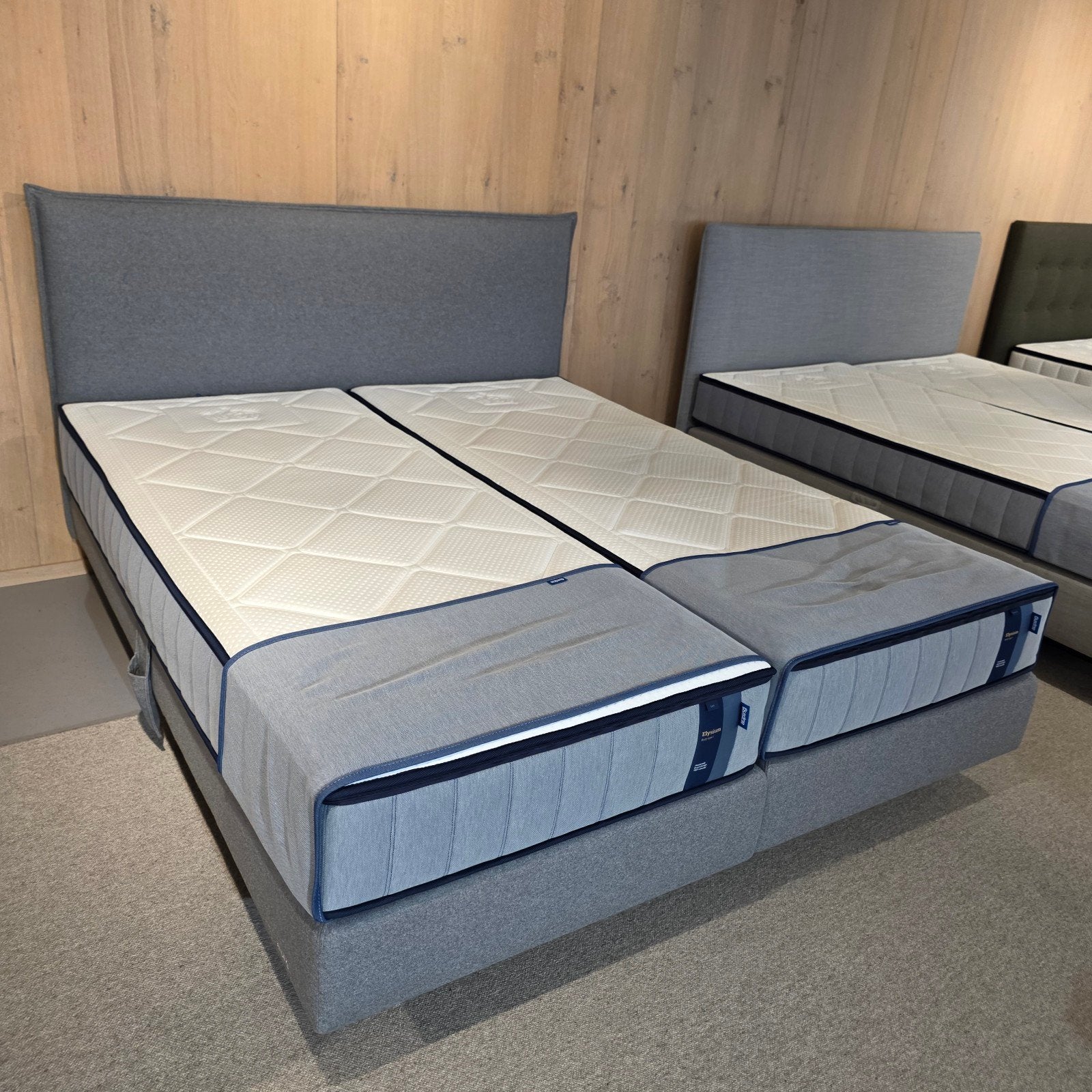 Showroom Auping Original Boxspring 180x210 Elektrisch 2M, Verstelbaar, 210 cm, Tweepersoons, Ophalen of Verzenden