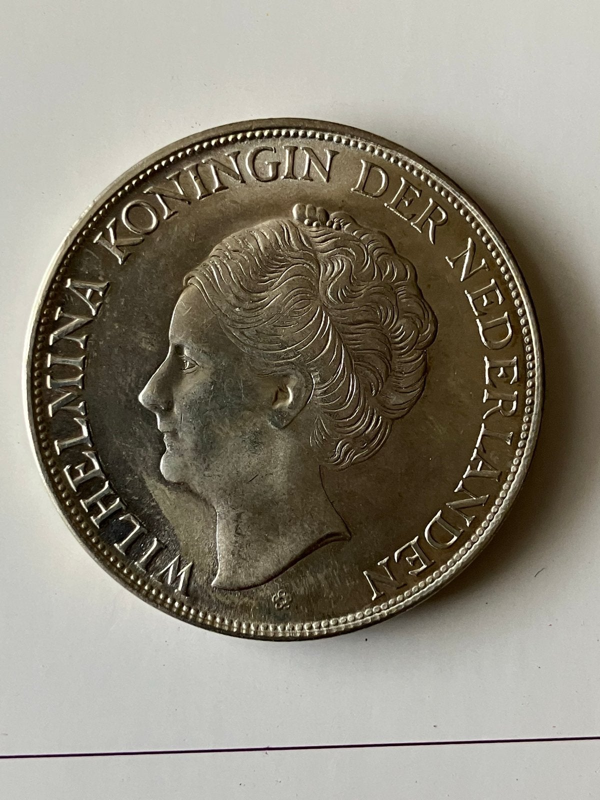 2½ Gulden Curacao, 1944 Koningin Wilhelmina., Postzegels en Munten, Zilver, Ophalen of Verzenden, Koningin Wilhelmina, Losse munt
