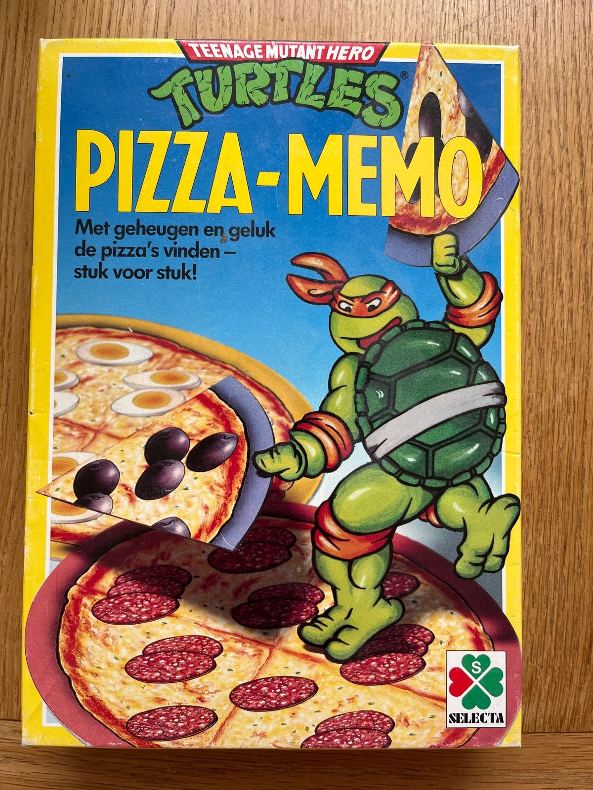 Turtles Teenage Mutant Hero Pizza-Memo  ZGAN, Drie of vier spelers, Ophalen of Verzenden, Zo goed als nieuw