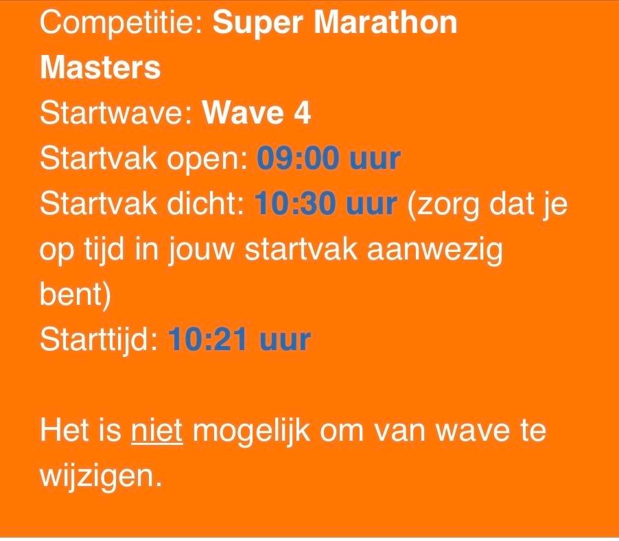 Marathon Rotterdam Startbewijs, Eén persoon, April