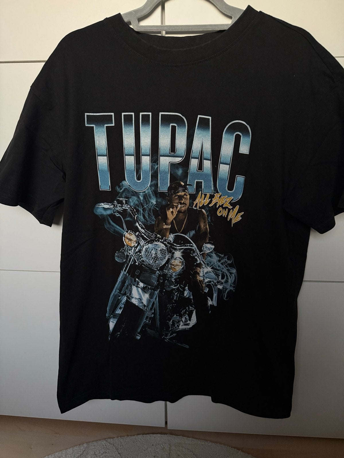 Tupac T-shirt - Zwart - Maat S, Ophalen of Verzenden, Zo goed als nieuw, Maat 46 (S) of kleiner, Zwart