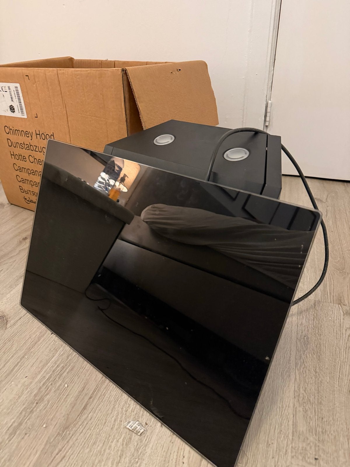 Wiggo WE-E513GB Schouwkap - Nieuw en Ongebruikt, Ophalen of Verzenden, Nieuw, Inbouw, Wandschouwkap