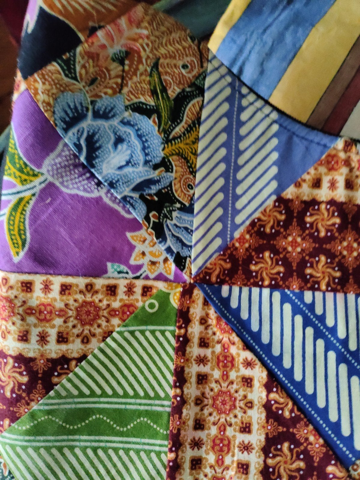 Batik stevige tas uit Indonesië, Ophalen of Verzenden, Zo goed als nieuw, Overige kleuren, Shopper