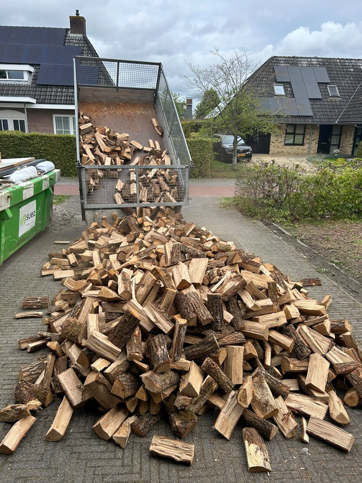 Eikenhout los gestort - Droog en Klaar voor Gebruik, Minder dan 3 m³, Ophalen of Verzenden, Eikenhout, Blokken
