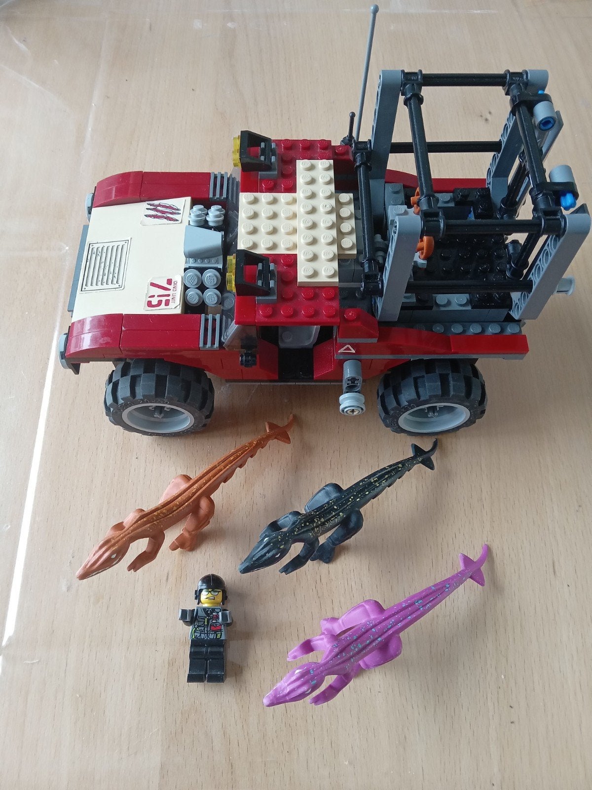 LEGO Dino 2010 7296 4WD Trapper Dino Vangwagen, Compleet, Gebruikt, Overige thema's, Lego