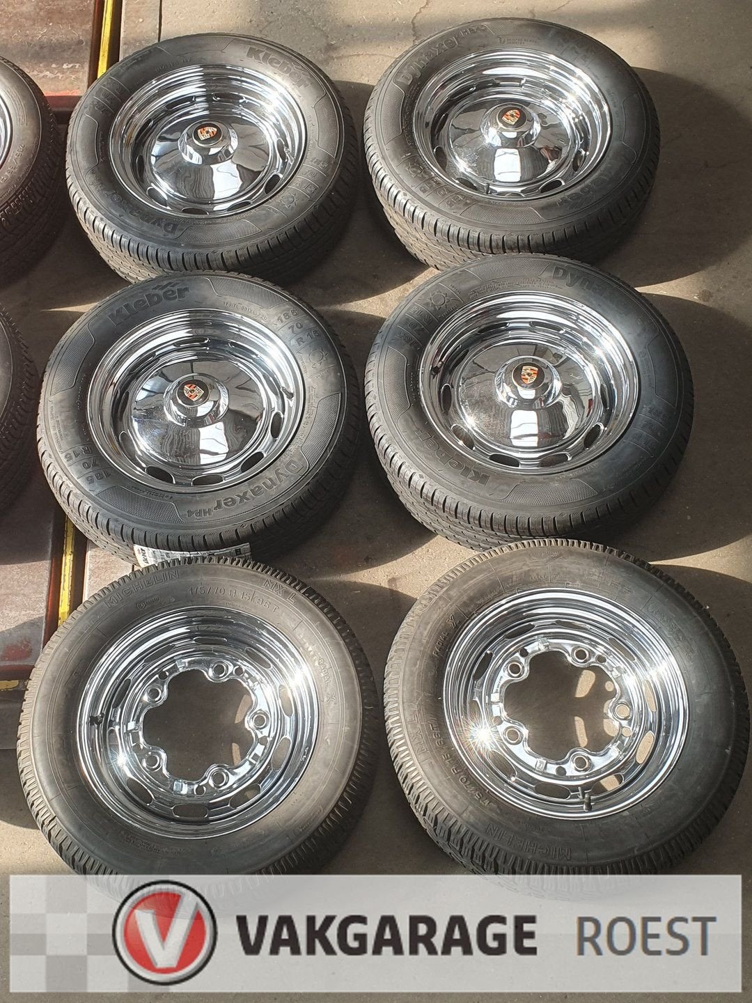 velgen set porsche 356  6x met banden, Ophalen, Gebruikt, -, -