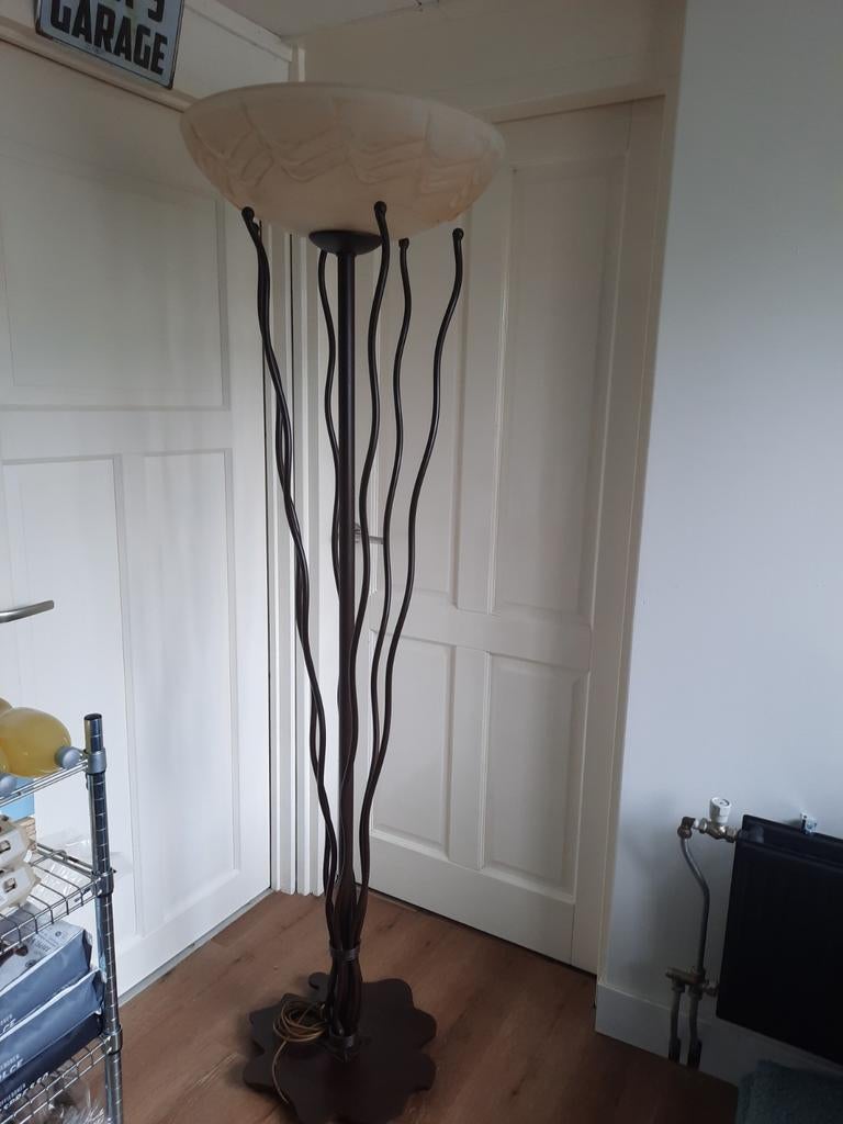 Staande schemerlamp zware uitvoering, Huis en Inrichting, Lampen | Vloerlampen, Ophalen, 150 tot 200 cm