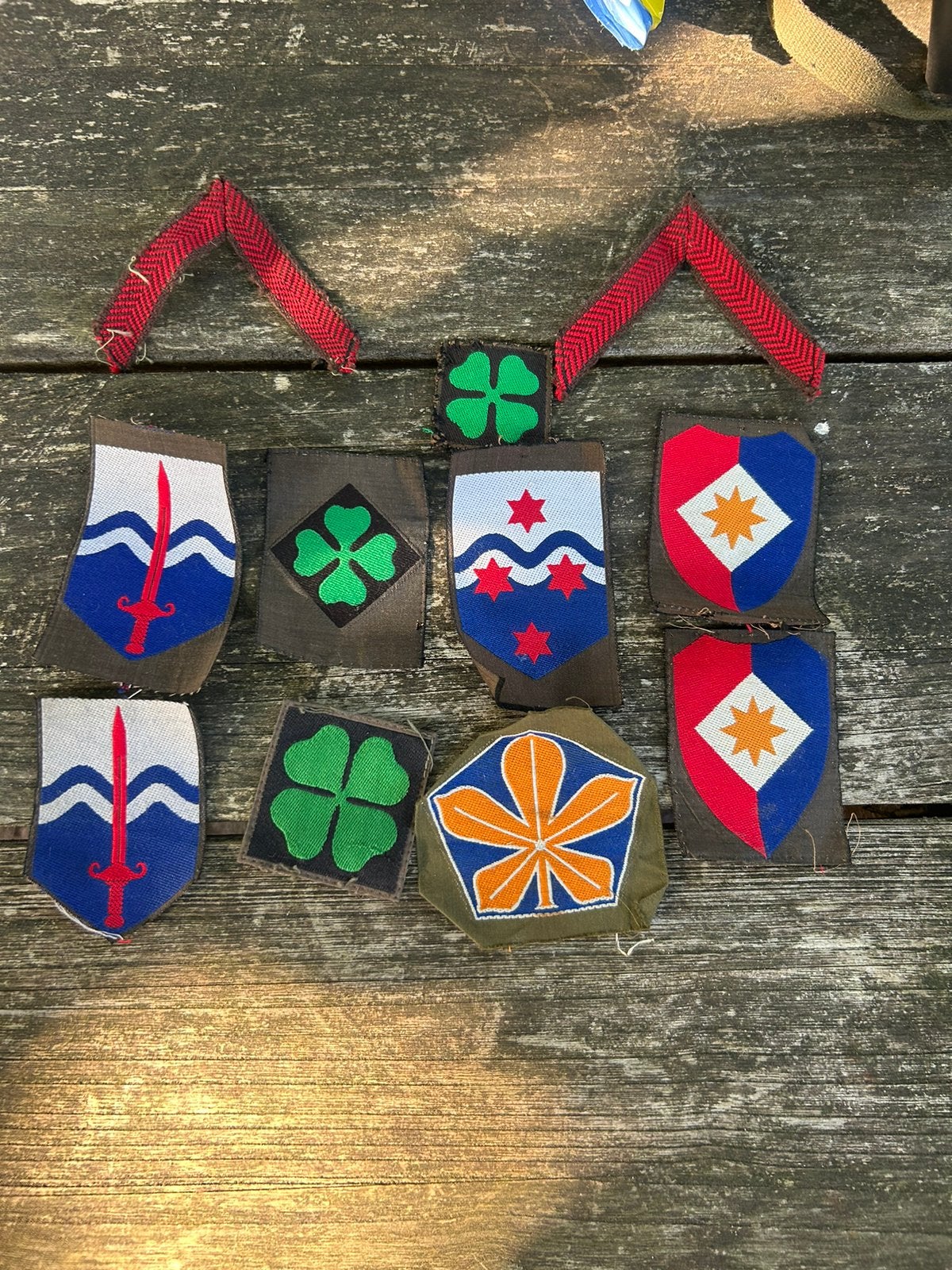 Lot nederlandse KL/MvO patches, Ophalen of Verzenden, Landmacht, Nederland, Embleem of Badge