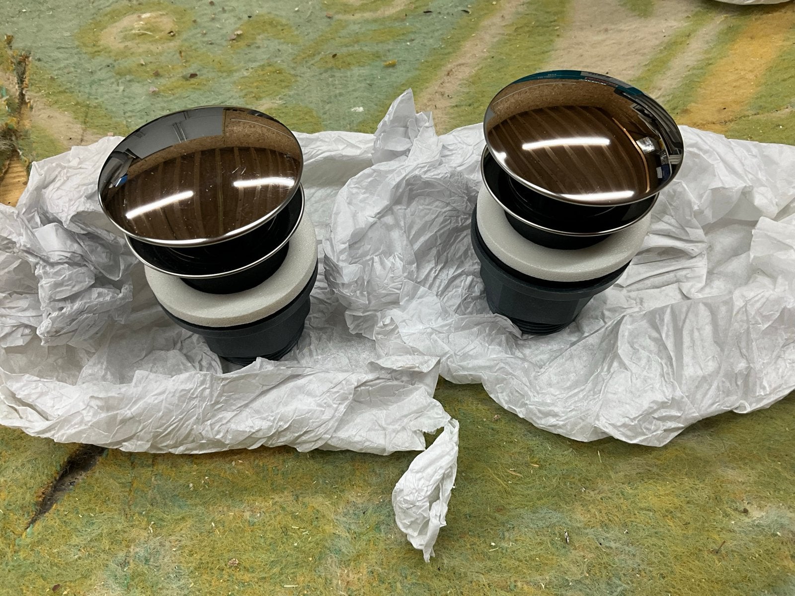 2x Wastafelpluggen Chroom - Nieuw, Doe-het-zelf en Verbouw, Ophalen of Verzenden, Nieuw, Chroom, Wastafel