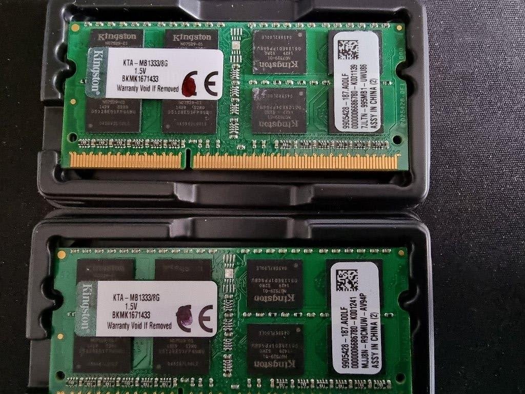 16GB (2X8GB) DDR3 PC3-12800 2RX8 1600Mhz Kingston., Computers en Software, RAM geheugen, 1333mhz, DDR3, Ophalen of Verzenden, Zo goed als nieuw