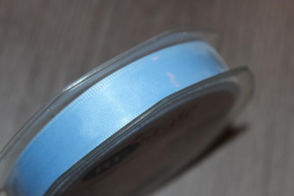 Satijn lint - licht blauw col.258 - 15mm #2440, Ophalen of Verzenden, Nieuw, Lint, Band of Elastiek