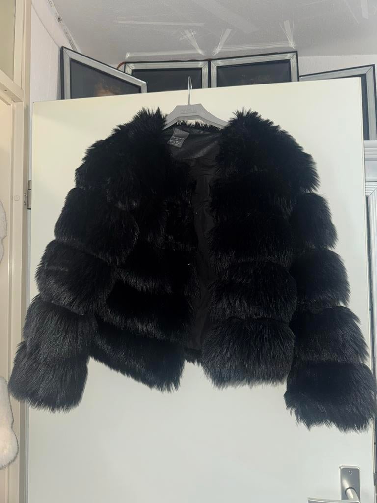 Dames jas, Kleding | Dames, Jassen | Winter, Ophalen of Verzenden, Gedragen, Maat 38/40 (M), Zwart