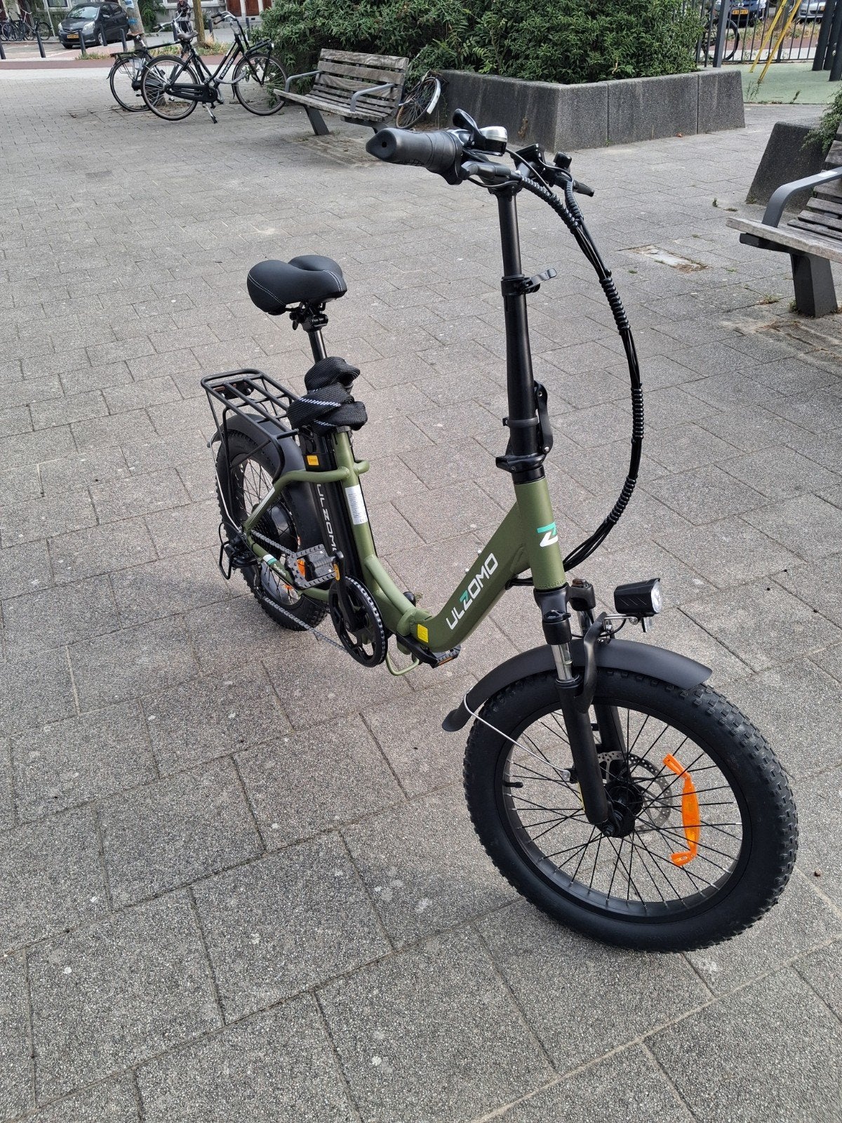 Ulzomo Dolphin elektrische vouwfiets - 7 versnellingen, Overige merken, 20 inch of meer, Gebruikt, Versnellingen