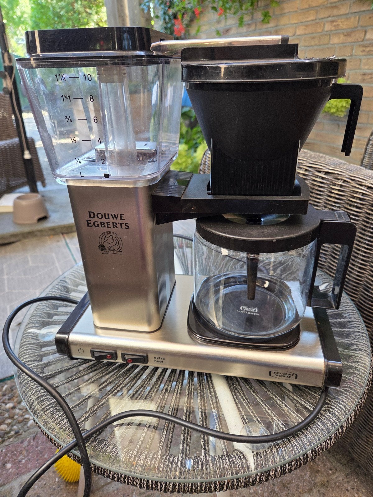 Douwe egberts moccamaster  zilverkleurig, Ophalen, Gebruikt, Koffiemachine, Gemalen koffie