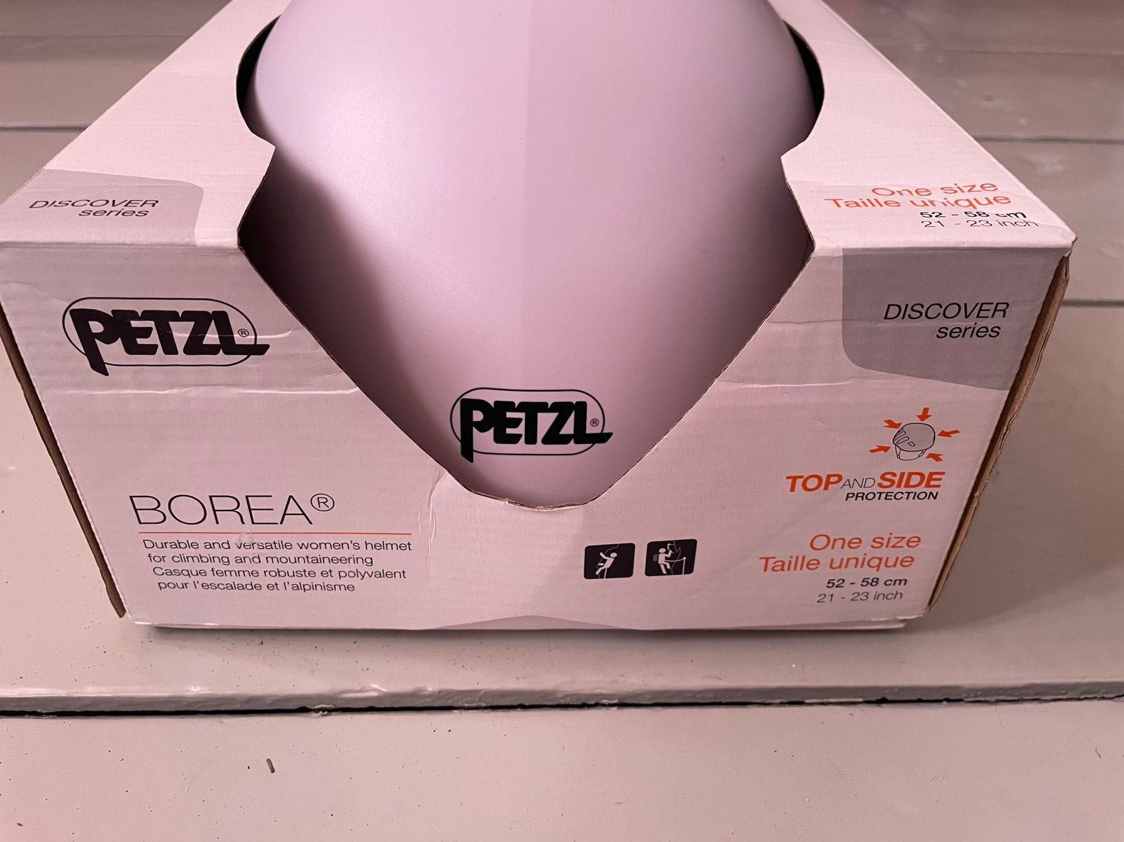 Klimhelm dames Petzl Borea splinternieuw licht lila, Sport en Fitness, Ophalen of Verzenden, Zo goed als nieuw, Klimsport-accessoire