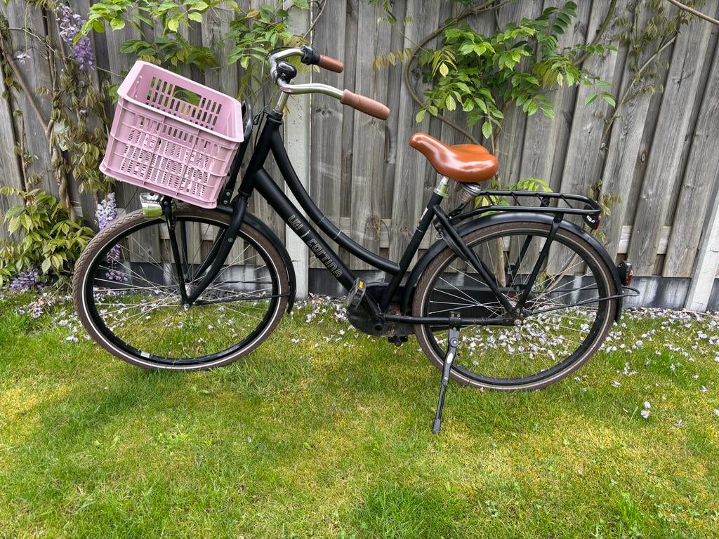 Cortina meisjesfiets met mandje - Gebruikt, Fietsen en Brommers, Ophalen, Terugtraprem, Gebruikt, Versnellingen