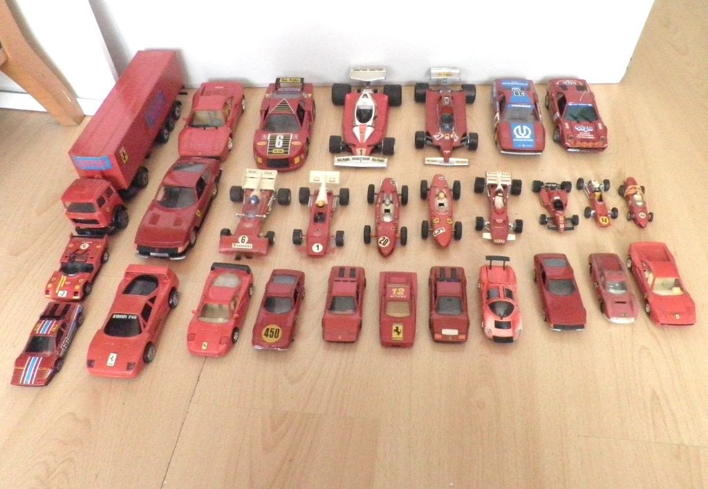Grote Partij Vintage Ferrari Modelauto’s (28-delig), Ophalen of Verzenden, Gebruikt, Auto, Overige merken