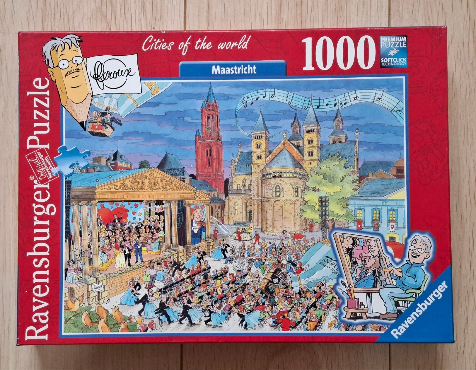 Puzzel Cities of the World. Maastricht., Hobby en Vrije tijd, Denksport en Puzzels, Ophalen of Verzenden, 500 t/m 1500 stukjes