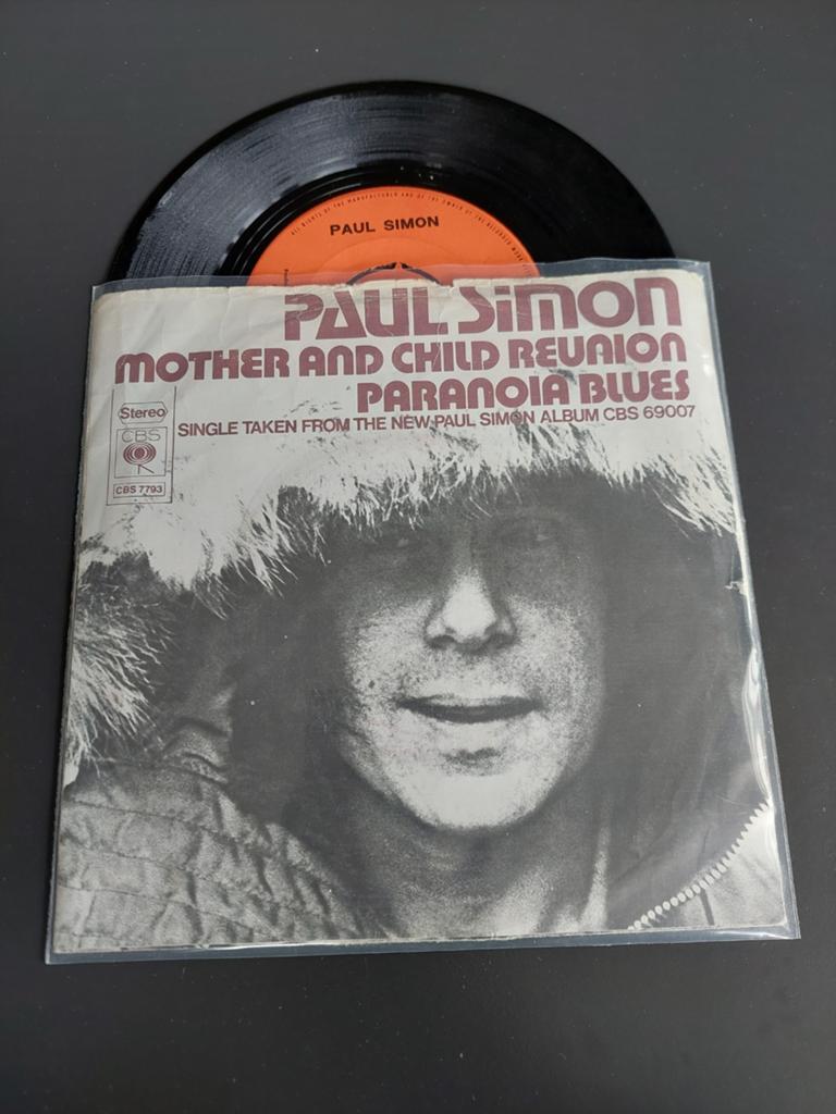 Paul simon mother and child reunion, Cd's en Dvd's, Vinyl Singles, Gebruikt, Overige genres, 7 inch, Single