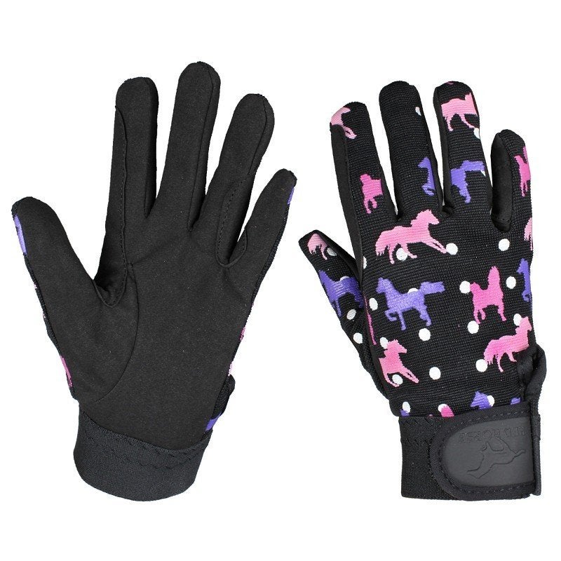 Cerise Red Horse handschoenen XS S M en L roze paardjes, Dames, Overige typen, Nieuw, Ophalen of Verzenden