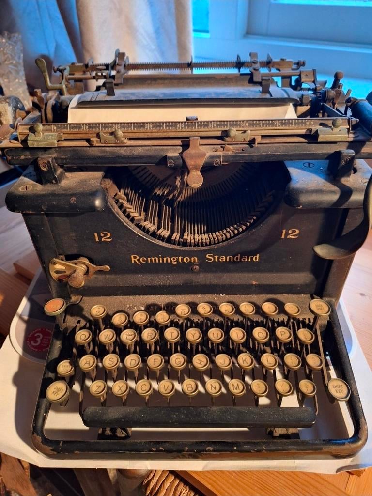 Antieke Remington Standard 12 Typemachine 1915 – Werkend –, Diversen, Typemachines, Ophalen of Verzenden