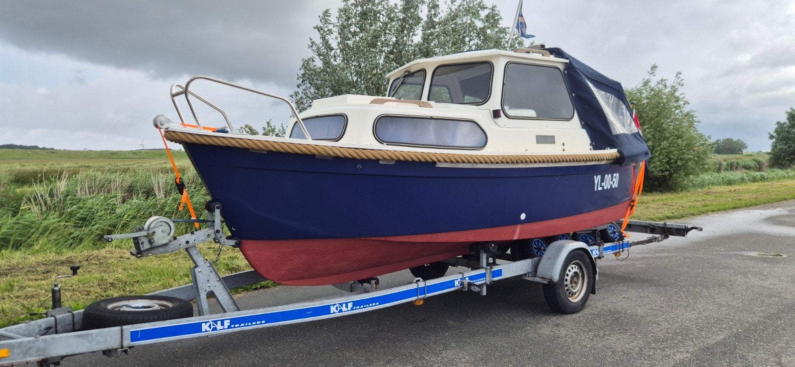 Hardy Navigator 18 Yamaha F 60  direct inzetbaar 9750,-, Watersport en Boten, Motorboten en Motorjachten, Benzine, Hydraulische besturing