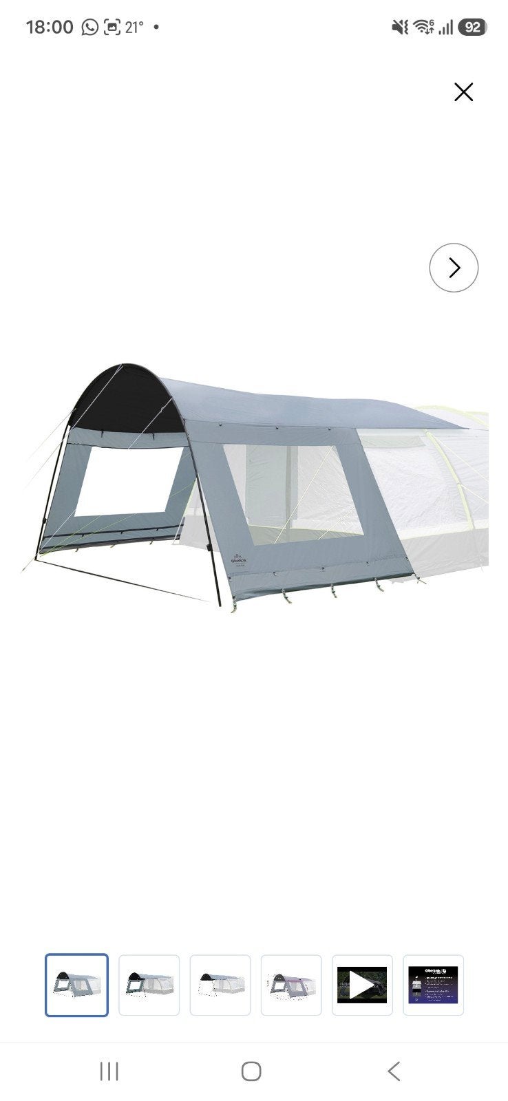 Obelink Soleil Plus Window CoolDark tentluifel zgan, Ophalen of Verzenden, Nieuw
